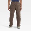 Toddler Boys' Carpenter Denim Pants - Cat & Jack™ Brown - 2 of 3