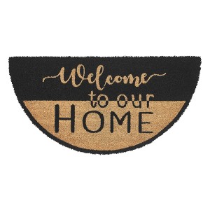 Welcome To Our Home Coir Rug Half Circle 16.5x33 VHC Brands - 1 of 4