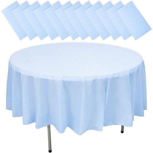 Juvale 12-pack 84 Disposable Plastic Round Tablecloth Table