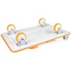 VisioGear Foldable Push Cart Dolly, Moving Platform Hand Truck with 360 Degree Swivel Wheels, Orange, 35.4"*24"*34.6" - 4 of 4