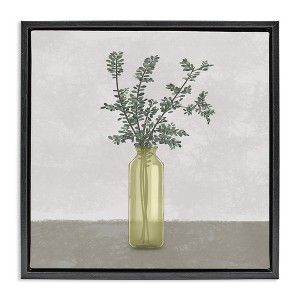 Stupell Industries Plant in Vase Neutral Grey Design, 25" x 25" - 1 of 4