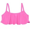 City Threads Girls UPF 50+ Flounce Bikini Top - USA-Made - 2 of 4