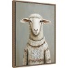 Amanti Art Sheep in Winter Snowflake Sweater by The Creative Bunch Studio Canvas Art Framed - 2 of 4