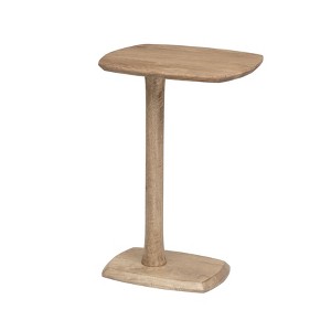 MH London Stirling 25" C Shape Solid Wood End Table - 1 of 4