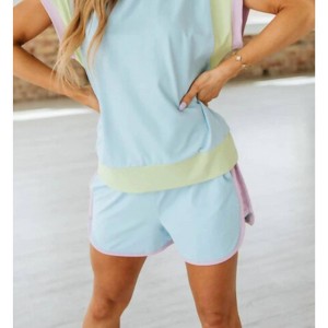 Women's Color Block Shorts - Why Dress - 1 of 3