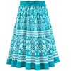 Collections Etc Border Print Pull On Skirt - 2 of 4