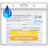 3 Pack Vaccination Card Protector, 4*3in Immunization Record Vaccine Card Holder, Plastic Clear ID Card Holder Name Tags Badge Holders - 2 of 4