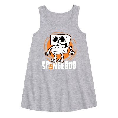 - SpongeBob SquarePants - Spongeboo Graphic Sleeveless Aline Dress