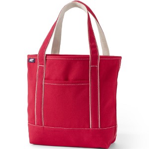 Lands' End Open Top Canvas Tote Bag - 1 of 4
