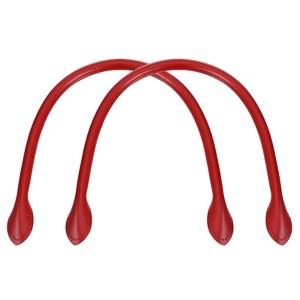 Unique Bargains Leather Handbag Replacement Purse Straps with Ear-Shaped End 2 Pcs - 1 of 4