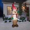 Gemmy Christmas Airblown Inflatable Reindeer SLG, 9 ft Tall, Brown - 2 of 2