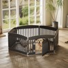 JIONJOY 24" Plastic Dog Playpen Sturdy Rust-Proof Pet Fence for Indoor Outdoor Use Safe Roomy Play Area - 3 of 4