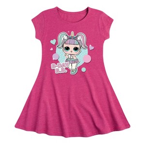 Girls' - LOL Surprise! - B-Day B.B. Besties Celebrate Birthdays Fit & Flair Cap Sleeve Dress - 1 of 1