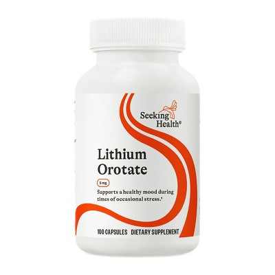Seeking Health Lithium Orotate - 100 Capsules