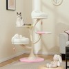 Tangkula Multi-Layer Cat Tree Cute Cat Tower w/ 2 Cat Perches & 2 Platforms - 2 of 4