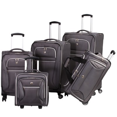 Swissgear Checklite Softside Medium Checked Suitcase - Charcoal : Target