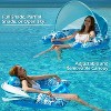 Jasonwell Pool Float with Canopy, Large Rose, Inflatable Adult Pool Chair Lounger with Cup Holders, Swimming Pool Water Toy for Parties - 4 of 4