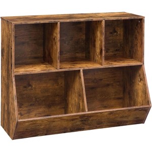 MaseiKar Kids Bookshelf, Bookcase Footboard, Toy Storage Cubby, 35.4" L Children's Toy Shelf, Toy Storage Cabinet, Fit for Children's Room, Playroom - 1 of 4