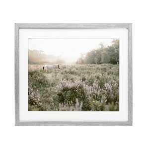 Stupell Industries Misty Sunset Horse Framed Print Under Glass Art - 1 of 4
