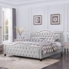 Virgil Upholstered Traditional Bed Set King Light Gray - Christopher Knight Home: Elegant Retro Design, Birch Frame, No Box Spring Needed - image 2 of 4