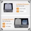 Jojoka 12-Drawer Tall Fabric Dresser with Side Pockets & Hooks, Storage Organizer with Wooden Top for Bedroom, Closet, Entryway - 4 of 4