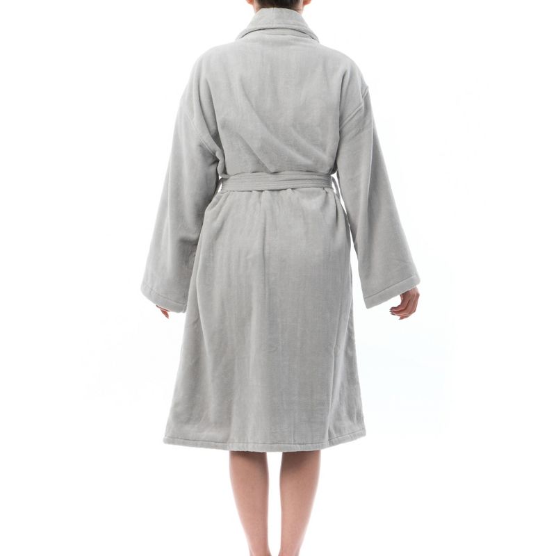 Alpine Swiss Blair Womens Cotton Terry Cloth Bathrobe Shawl Collar Velour Spa Robe, 2 of 7