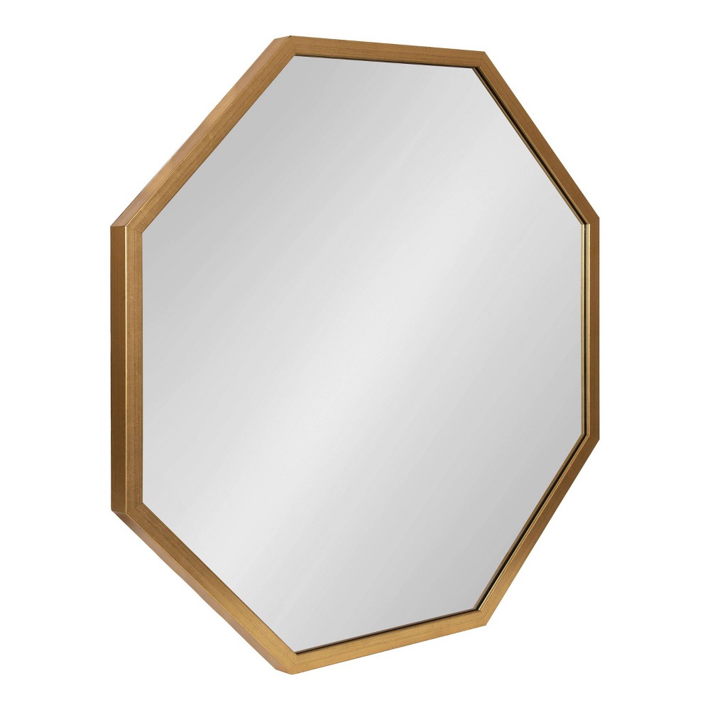 Photos - Wall Mirror 28" x 28" Laverty Octagon  Gold - Kate & Laurel All Things Deco