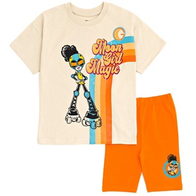 Girls Swim Set With Long Sleeve Rash Guard, Swim Shorts, And