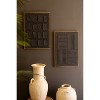 Framed Wall Art 27.5"H - Black Abstract Wall Decor Set of Two Textured Canvas Art by Kalalou - 2 of 4