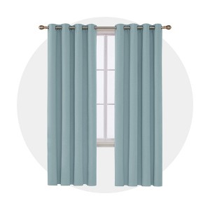 Deconovo Blackout Thermal Grommet Window Curtain 1 Panel - 1 of 4