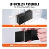 VEVOR Glass Clamp, 4 PCS Rectangle Glass Railing Bracket for 0.31 "-0.47 " Tempered Glass, 304 Stainless Steel Glass Mounting Clamp, 0.2” Thick - 4 of 4
