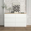 Lirago White 6-Drawer Storage Cabinet with Large Storage Space Multi-Purpose Organizer for Bedroom or Living Room 47.2"Dx15.74"Wx31.5"H - 2 of 4
