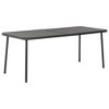 vidaXL Patio Dining Set Table and Chair Patio Furniture Set Steel Dark Gray - 3 of 4
