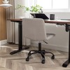 NicBex Adjustable Height Armless Home Office Chair with Wheels for Work Study Vanity - 3 of 4