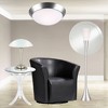 360 Lighting Davis Modern Ceiling Light Flush Mount Fixture 11" Wide Brushed Nickel Frosted Glass Dome Shade for Bedroom Kitchen Living Room Hallway - 4 of 4