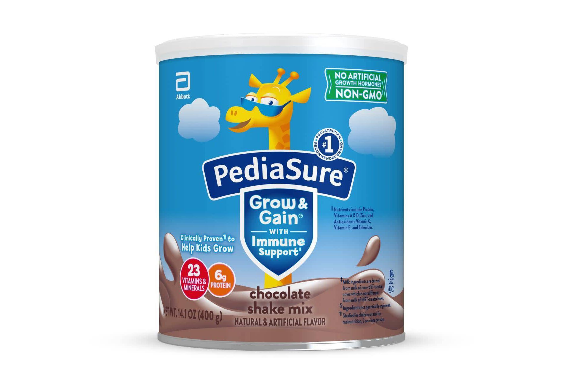 PediaSure Grow & Gain Non-GMO Shake Mix Chocolate Powder - 14.1oz: Toddler, Pediatric Supplements, Kosher, Halal