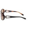 Calabria 828 Womens POLARIZED Bi-Focal Sunglasses Black Orange Gold with Grey +1.50 - 3 of 4