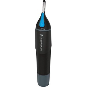 Remington Nose, Ear & Detail Trimmer with CLEANBoost Technology for Easy Washing, Eyebrow Trimming Comb Attachment, Black - 1 of 4