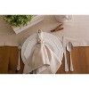 Design Imports  Cotton Chambray Table Runner, Natural, 14X108" - 2 of 3