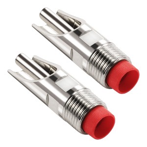 Unique Bargains Stainless Steel Automatic Water Saving Easy to Use Pig Nipple Drinker 2.7 x 0.82 Inch 2 Pcs - 1 of 4