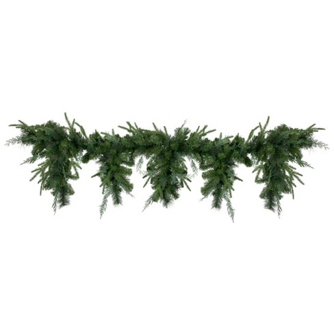 Northlight 5' X 8 Frosted Pine And Red Berry Christmas Garland - Unlit :  Target