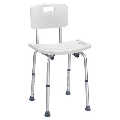 Freestanding Bathroom Seat White - evekare