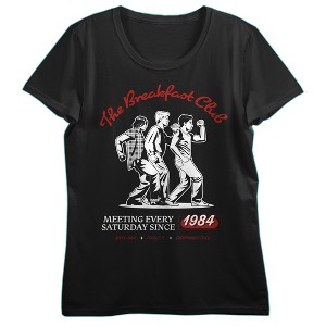 The Breakfast Club Women's Juniors Distressed Collegiate Graphic