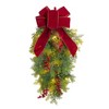 20in Pre-Lit LED Classic Christmas Chairback Swag - Haute Décor - 2 of 3