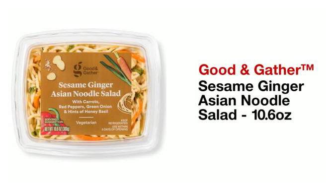 Sesame Ginger Asian Noodle Salad - 10.6oz - Good &#38; Gather&#8482;, 2 of 5, play video