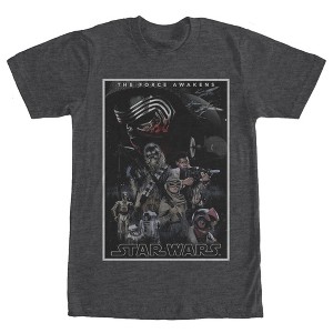 Men's Star Wars The Force Awakens Character Poster T-Shirt - 1 of 4