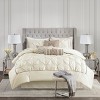 Racxily 7-Piece Tufted Comforter Set, Full Size Bedding Collection with Elegant Design - 3 of 4