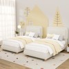 Brafabhome Boucle Cloud Upholstered Twin Size Bed Frame with Round Corners Headboard and Thickened Footboard for Kids, No Box Spring Required - 4 of 4