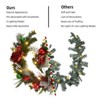 6 ft Christmas Decorations Multi-Color Christmas Garland with Pine Cones, Antlers & Ornaments - Artificial Pine Greenery - 2 of 4