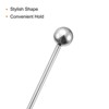 Unique Bargains Stainless Steel Drink Appetizer Round Bead Head Cocktail Picks 4" - 4 of 4